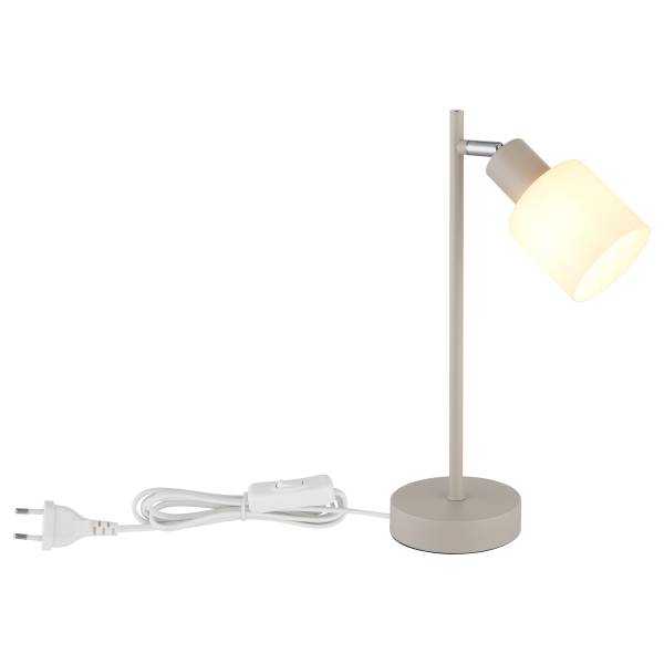 Tafellamp Trent opaalglas/ijzer - 1-lichts