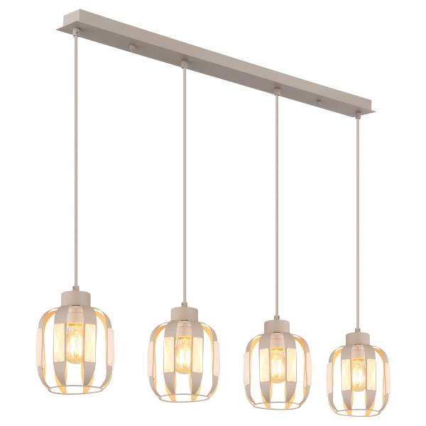 Hanglamp Arlen kristalglas/ijzer - Aantal lichtbronnen: 4