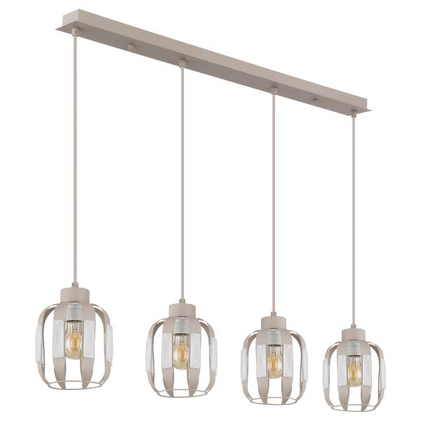 Hanglamp Arlen kristalglas/ijzer - Aantal lichtbronnen: 4