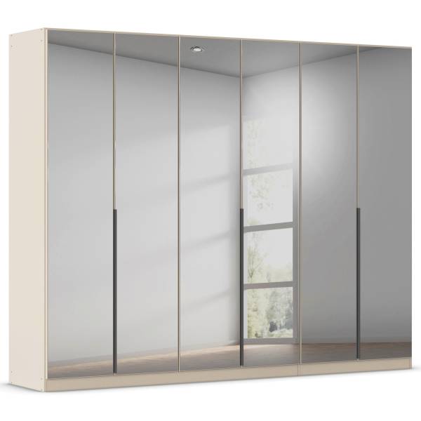 Drehtürenschrank Skyla Typ A Grauspiegel - Kaschmir - 271 x 210 cm - Basic