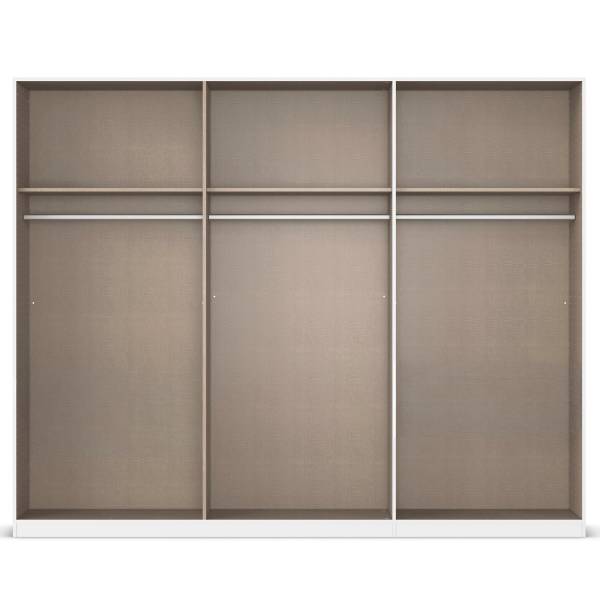 Drehtürenschrank Skyla Typ A Grauspiegel - Kaschmir - 271 x 210 cm - Basic