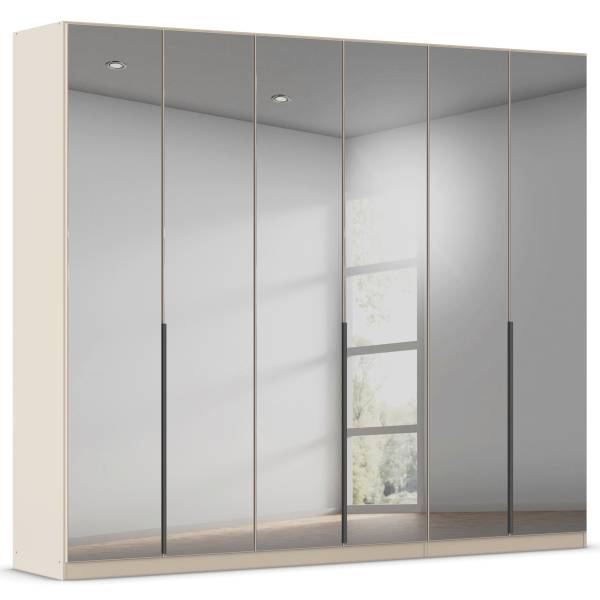 Drehtürenschrank Skyla Typ A Grauspiegel - Kaschmir - 271 x 229 cm - Basic