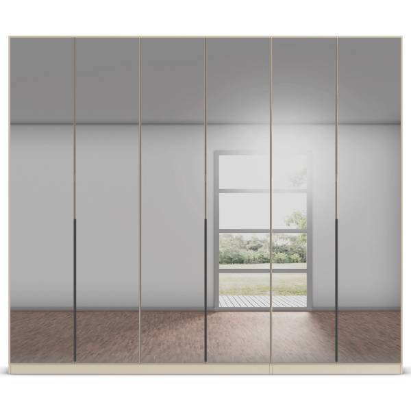Drehtürenschrank Skyla Typ A Grauspiegel - Kaschmir - 271 x 229 cm - Basic