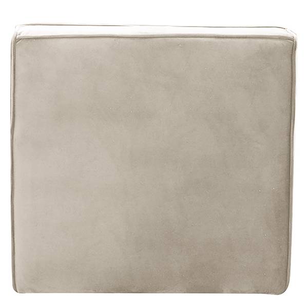 Modulares Ecksofa JUNEE mit Hocker Set C Beige - Samt