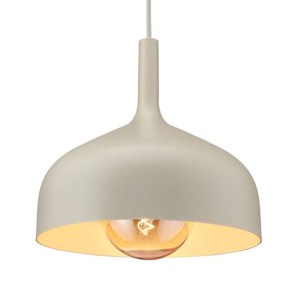 Pendelleuchte Embla Aluminium - 1-flammig - Beige
