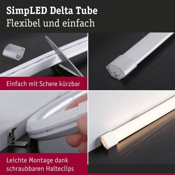 LED-Lichterkette Delta Tube Typ A Kupfer / Polycarbonat - 1-flammig