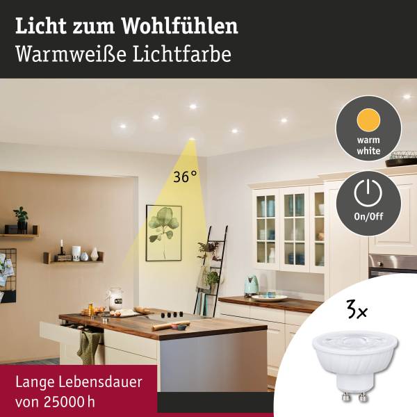 LED-Leuchtmittel 29268 3er-Set Messing / Polycarbonat - 1-flammig
