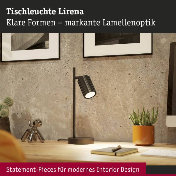 Tischleuchte Lirena Aluminium - 1-flammig