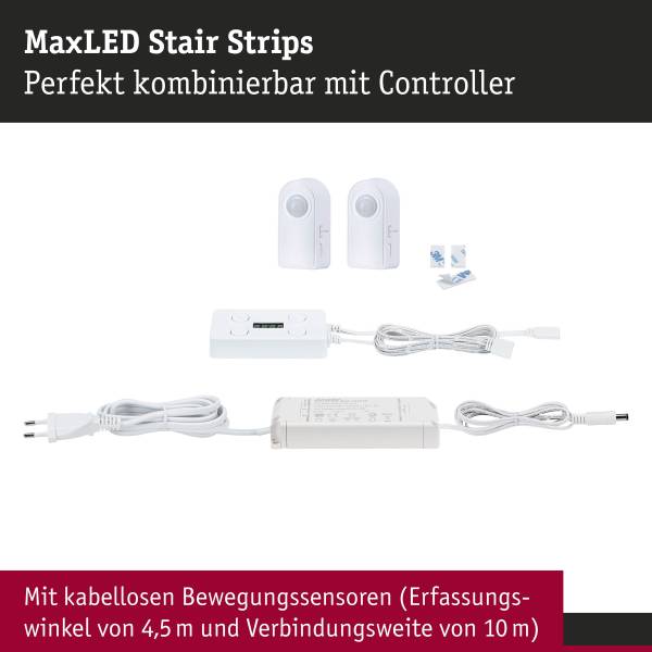 LED-Treppenstufenstreifen 71220 2er-Set Kupfer / Polycarbonat  - Weiß