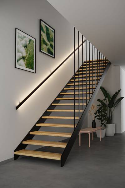 LED-Treppenseitenstreifen 71222 Kupfer / Polycarbonat  - Weiß