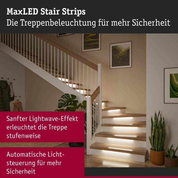 LED-Treppenseitenstreifen 71222 Kupfer / Polycarbonat  - Weiß