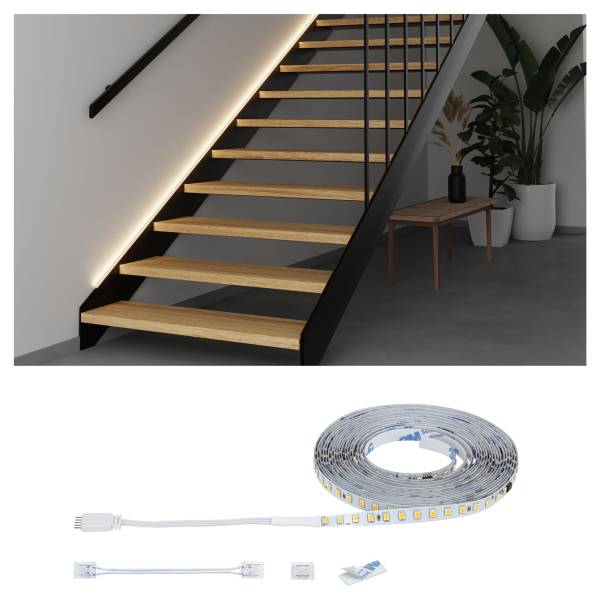 LED-Treppenseitenstreifen 71222 Kupfer / Polycarbonat  - Weiß