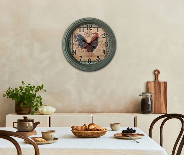Wanduhr Julia Klarglas / Acrylglas - Grün
