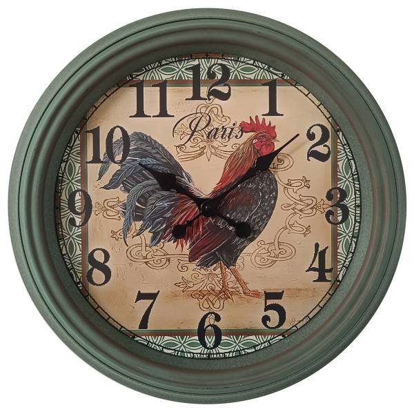 Wanduhr Julia Klarglas / Acrylglas - Grün