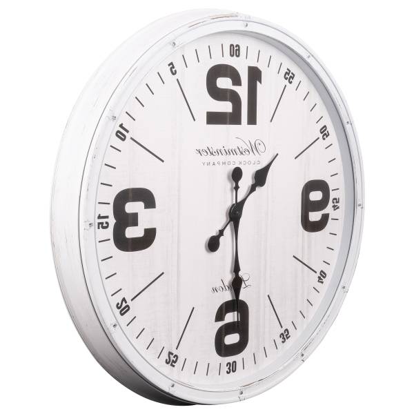 Wanduhr Anna Acrylglas / Klarglas - Weiß