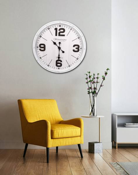 Wanduhr Anna Acrylglas / Klarglas - Weiß