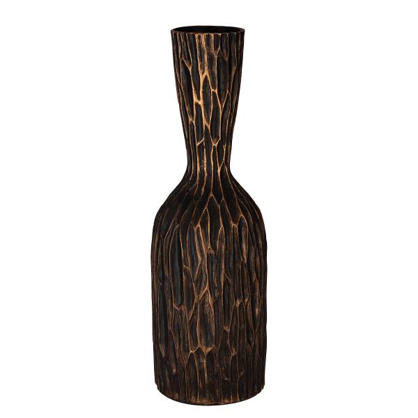 Vase Sakti Typ H Aluminiumguss - Schwarz / Gold