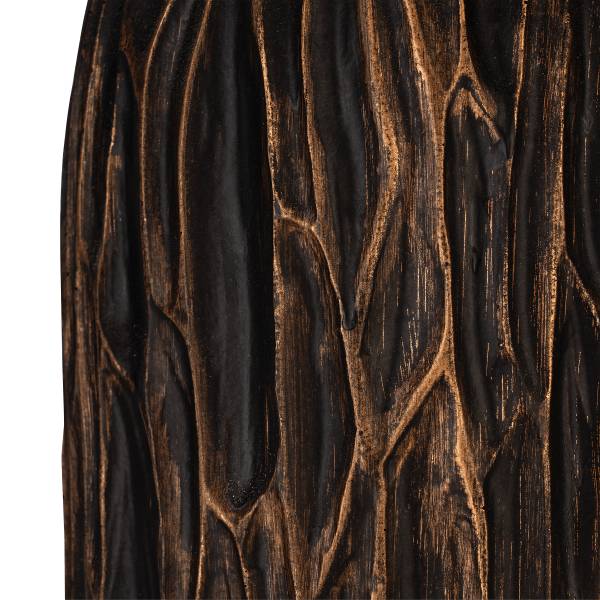 Vase Sakti Typ H Aluminiumguss - Schwarz / Gold