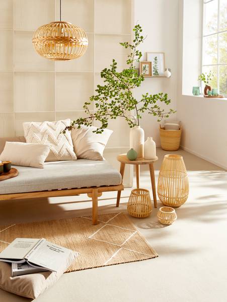 Mand Naraha type B rotan - beige