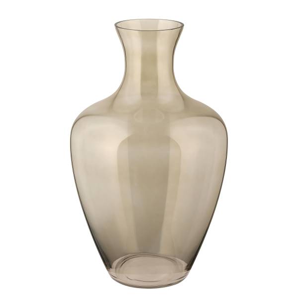 Vase Longkali Type A Verre satiné - Marron / Transparent