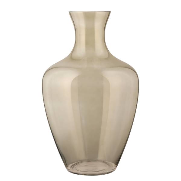 Vase Longkali Type A Verre satiné - Marron / Transparent