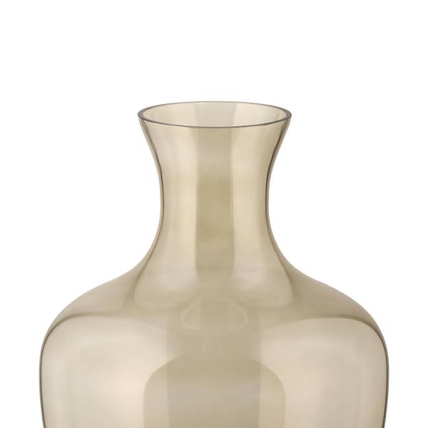 Vase Longkali Type A Verre satiné - Marron / Transparent