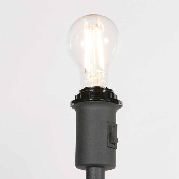 Stehleuchte Noor Typ C Aluminium / Rattan- 1-flammig