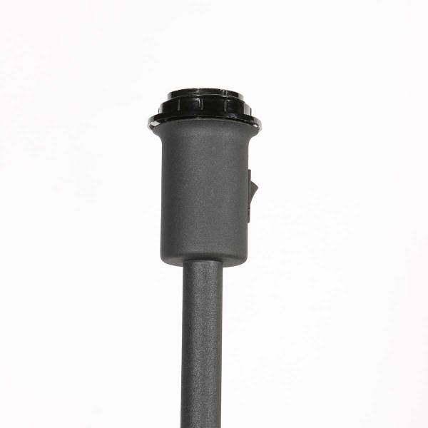 Stehleuchte Noor Typ C Aluminium / Rattan- 1-flammig