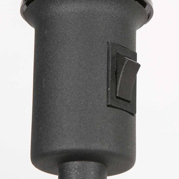 Stehleuchte Noor Typ A Aluminium / Samt - 1-flammig - Schwarz / Silber