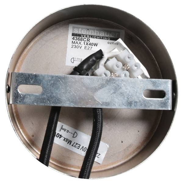 Pendelleuchte LumaFlora Aluminium /  Leinen - 1-flammig