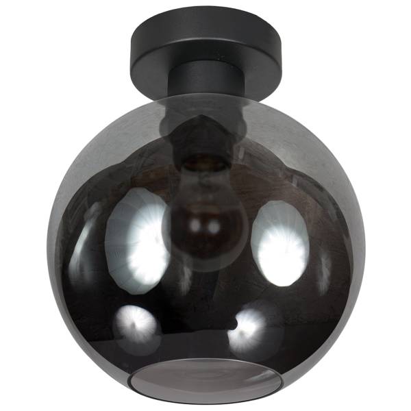Plafonnier Bloeba Type E Aluminium / Verre coloré - 1 ampoule