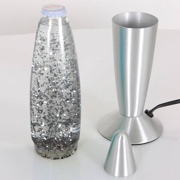 Tischleuchte Volcan Typ A Aluminium  - 1-flammig - Silber