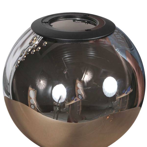 Pendelleuchte Bollique Typ B Eisen / Rauchglas - 12-flammig
