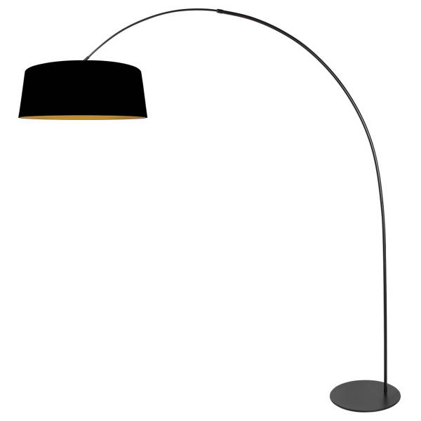 Stehleuchte Drovia Aluminium /  Leinen - 1-flammig