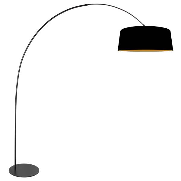 Stehleuchte Drovia Aluminium /  Leinen - 1-flammig