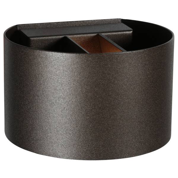 Wandleuchte Muro Typ A Aluminium / Klarglas - 1-flammig - Schwarz