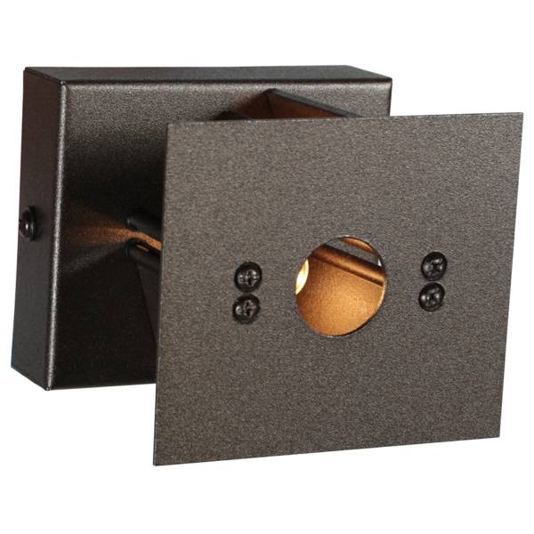 Wandleuchte Muro Typ A Aluminium / Klarglas - 1-flammig - Schwarz