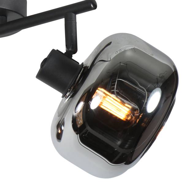 Deckenleuchte Tenebris Typ B Aluminium / Klarglas - 2-flammig