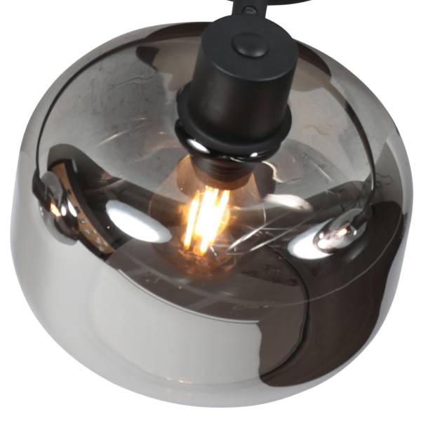 Deckenleuchte Tenebris Typ B Aluminium / Klarglas - 2-flammig
