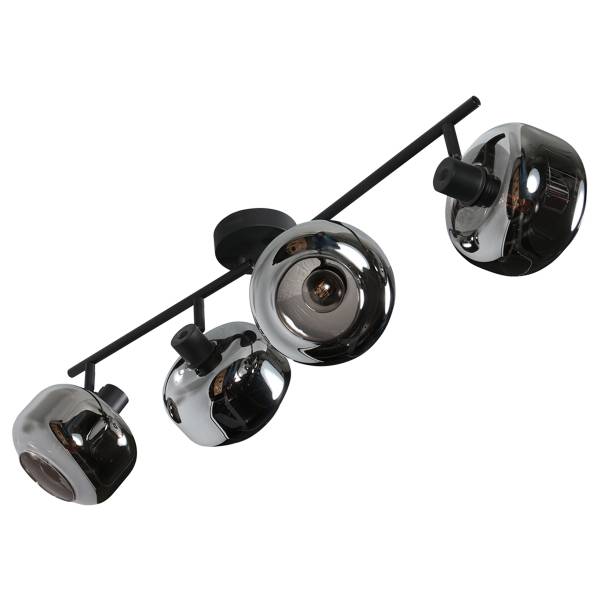 Deckenleuchte Tenebris Typ D Aluminium / Klarglas - 4-flammig