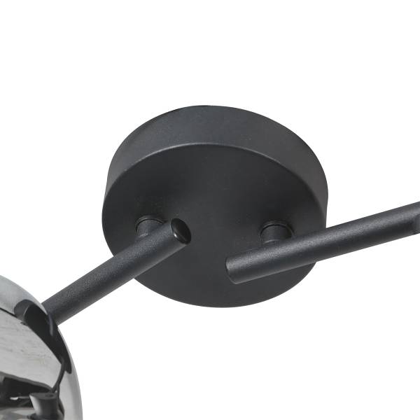 Deckenleuchte Tenebris Typ D Aluminium / Klarglas - 4-flammig