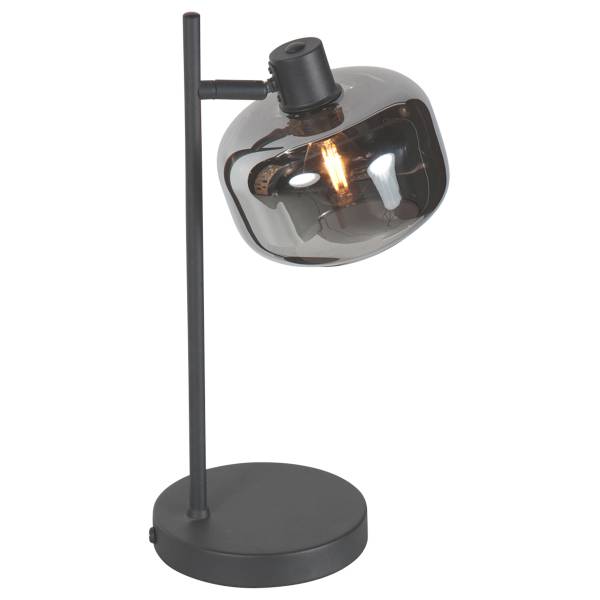 Tischleuchte Tenebris Aluminium / Klarglas - 1-flammig