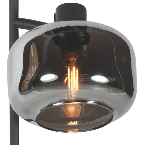 Tischleuchte Tenebris Aluminium / Klarglas - 1-flammig