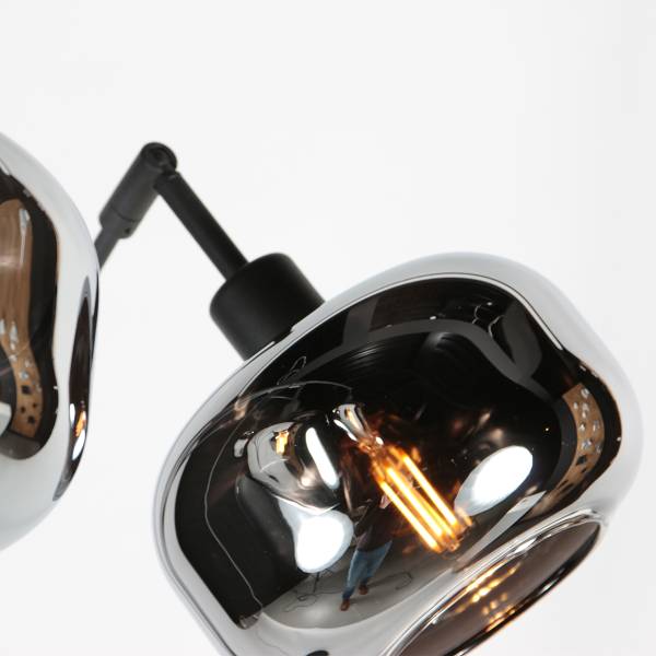 Stehleuchte Tenebris Typ B Aluminium / Klarglas - 5-flammig