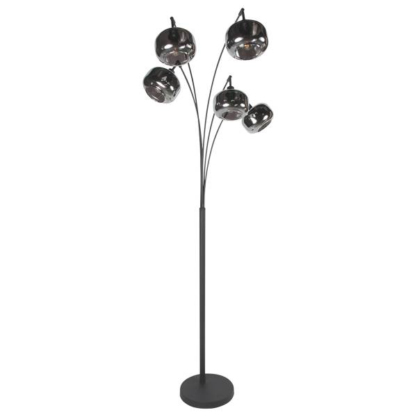 Stehleuchte Tenebris Typ B Aluminium / Klarglas - 5-flammig
