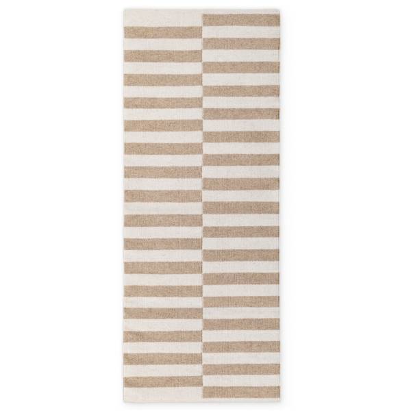 Läufer Vika Wolle - Beige / Weiß