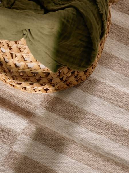 Läufer Vika Wolle - Beige / Weiß