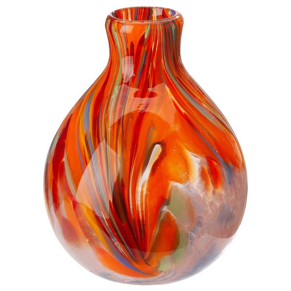 Vase Dream Farbglas - Orange / Mehrfarbig - Höhe: 24 cm