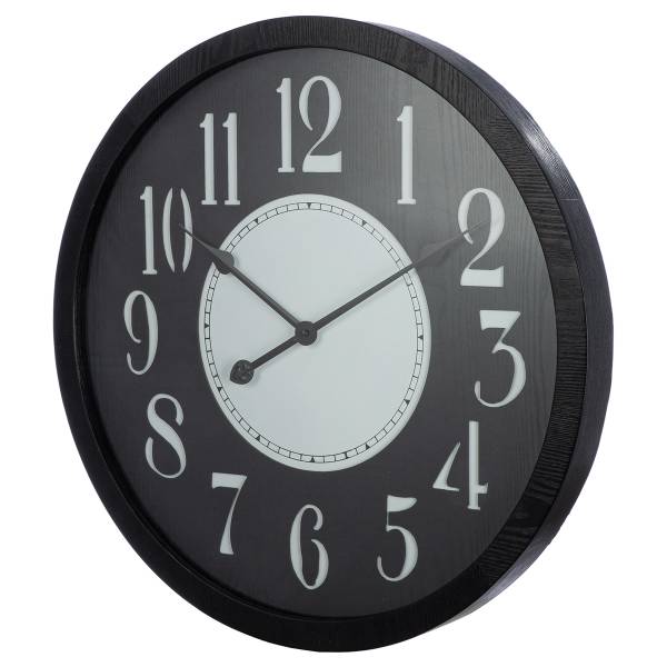 Wanduhr Chicago - Schwarz / Weiß