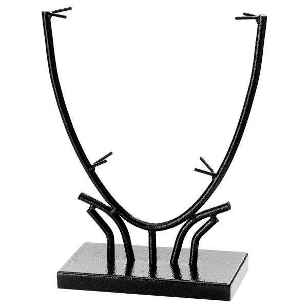 Vase Cool Farbglas / Eisen - Mehrfarbig / Schwarz